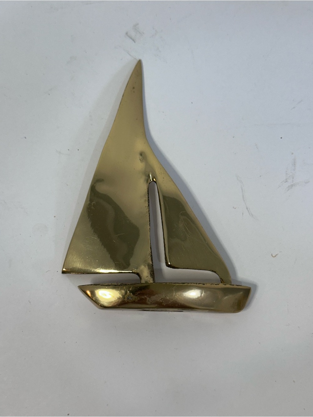 Brass Sailboat  - Elegant Nautical Accent
